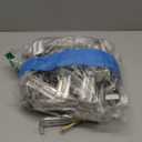 Quick-Screw 6" Gutter Hangers - Heavy Duty Hidden Gutter Brackets with Pre-Assembled Inserted Gutter Screws - Rain Gutter Parts and Accessories to Fix or Repair Sagging Rain Gutters (50 Count)