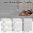 LazBlinds Cordless Zebra Blinds for Windows 49"x72", White