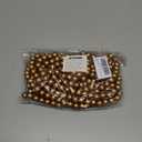 Christmas Wooden Bead Garland Wood Bead Garland Christmas Tree Decorations for Xmas Holiday Favors, 12 Feet (Gold)