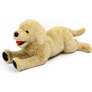 LotFancy Dog Stuffed Animals Plush, 21" Soft Cuddly Golden Retriever Plush Toys, Large Stuffed Dog, Puppy Dog Stuffed Animals, Birthday Gift for Kids Girls Boys (Beige)