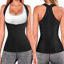 URSEXYLY Women Back Braces Posture Corrector Waist Trainer Vest Tummy Control Body Shapers for Spinal Neck Shoulder and Upper Back Support (M, Black) (Medium (Pack of 1))