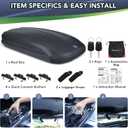 Rooftop Cargo Box Carrier Dual-Side Opening,12 Cubic Hard Shell Rooftop Cargo Carrier for Car Storage,165Lbs Weight Capacity with Secure Straps&Keys