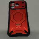 TONGATE 360° Spin Magnetic Stand for iPhone 17 Pro Case, [Compatible with MagSafe] [Military Grade Drop Protection] with Screen Protector & Camera Control Cover for iPhone 17 Pro, Red