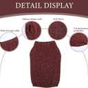 Dachshund Sweater,Small Dog Pullover Coat,Cold Weather Thermal Knitted Puppy Jacket, Classic Thick Warm Clothes for Mini Dachshund,Wiener Dog(Red,Medium)