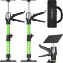 Cabinet Jack Support Pole, 13.8-23.6 Inches Steel Telescopic Quick Support Rod, Third Hand Tool Support System, Drywall Jack, Cargo Bars, 132 LB Capacity, 2-Pack