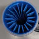 Dexas Lidded MudBuster Large Dog Paw Cleaner in Pro Blue - Fits 2.5"-3.5" Wide Paws, Portable Paw Washer for Muddy Paws, Dog Paw Cleaning Cup with Gentle Silicone Bristles, Quick Clean Pet Paw Washer