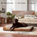 Laifug Orthopedic Memory Foam Dog Bed with Durable Water Proof Liner and Removable Washable Cover (Large (40"x25"x5.5"), Brown)