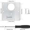 20 Pcs Cabinet Hinge Repair Plates Kits, Kitchen Cupboard Door Hinge Repair Plates, Stainless Steel Hinge Repair Fixing Bracket Plate Kit with Screws/Screwdriver for Kitchen Furniture Cabinet Door