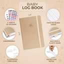 Clever Fox Baby Log Book Daily Feeding & Sleep Tracker Journal Medical Care Newborn Record, Gifts for New Parents & Baby Registry (Pearl)