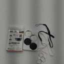 Air Tracker Tags-4 Pack, Smart Tag Work Compatible with Apple Find My (iOS Only), Bluetooth Tag Item Finders IP68 Waterproof Replaceable Battery for Wallet, Luggage, Backpack, Key (Black/White)