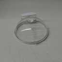 Microwave Food Cover, 10 Inch Microwave Splatter Cover with Water Steamer and Integrated Handle, Clear Splatter Guard Microwave Cover for Food, White Cookware Lid Gifts for Mom