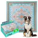 Washable Pee Pads for Dogs, 36"x41" 2 Pack Reusable Puppy Pads Pet Training Pads, Super Absorbent, 100% Waterproof Dog Pee Pads, Whelping, Housebreaking, Incontinence, for Playpen