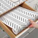 Tatyanna Shelf Liner for Kitchen Cabinets Non Adhesive Cabinet Liners Stripe Drawer Liner Strong Grip Non Slip Shelf Liners Waterproof Cupboard Liner Easy to Clean Pantry Dresser Liner 12IN x 10FT (11.8inch  118.1inch)
