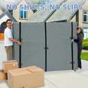 Mattress Bags for Moving and Storage, Heavy Duty Tarp Reusable Storage Bag,Easy Carrier Mattress Moving Cover (King Size) (Gray)