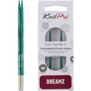 KnitPro Dreamz Interchangeable Circular Needles 5" (13cm) | US Size 4 (3.5mm) (Aquamarine)