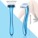 Honoson 30 Pieces Bikini Razors Bikini Trimmer for Women Small Disposable Travel Accessories Armpit Hair Removal Beauty for Body Cosmetic Tool(Light Pink, Light Yellow, Light Blue)