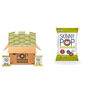 SkinnyPop Popcorn Variety Pack (Original & Dairy Free White Cheddar) | Healthy, Gluten Free Snacks (0.5oz (Pack of 40)) BB 01/13/2026