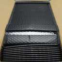 8.5 x 11 Bubble Mailers 50 Pack - Outer Size 9x12 Heavy Duty Black Padded mailer with Self Seal, Waterproof Shipping Envelopes, Bubble Wrap Protection for Ecommerce, Non See Through