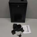 50 Keys Key Cabinet, Anti-Theft Key Lock Box with Key Tags, Adjustable Key Organizer Wall Safe for Car Office House Garage Rental Business (Black)