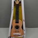 23" Acoustic Guitar, Kids 6 String Toy Guitar - Realistic Steel Strings - Beginner Practice First Musical Instrument for Children, Toddlers (Natural)