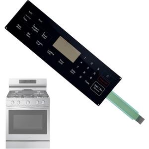 DG34-00025A Membrane Switch Touch Panel-Compatible with Samsung Gas Ranges Ovens Fit Models NX58F5300SS,NX58F5500SB,NX58F5500SS-Replaces AP5800759,PS8764897-Touch Control Panel