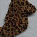 GreenJoy Leopard Print Dog Sweater  Stretchy Fleece Dog Turtleneck Sweatshirt for Puppies & Cats, Soft & Warm Pet Winter Clothes for Small, Medium & Large Dogs (Coffee Brown, Medium/Large)