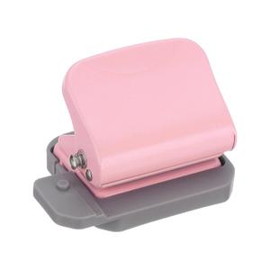 PATIKIL 1/4" 6 Hole Paper Punch, Metal Hole Puncher 5 Sheet Punch Capacity Loose Leaf Paper Puncher Circle Punch for Office and Home Supplies, Pink