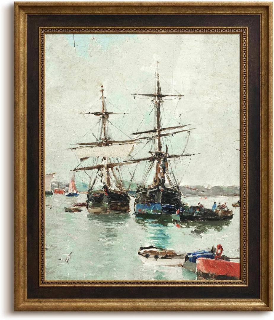 Rustic Gallery Wall Canvas Frame for 12x16 Oil Paintings,Bronze Gold