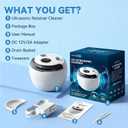 Ultrasonic Retainer Cleaner Machine - 45kHz dental pod ultrasonic cleaner for retainers, Denture, Mouth Guard, Aligner, Braces - Denture cleaner machine with 4 Modes & Digital Timer