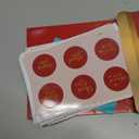Decorably 24 Pack Gold Foil 6x4in Red Thank You Cards with Envelopes and Stickers, 6 Elegant Designs for Friends, Family, Loved Ones, Blank Inside - All Occasions, Holidays, Gifting, Mailing