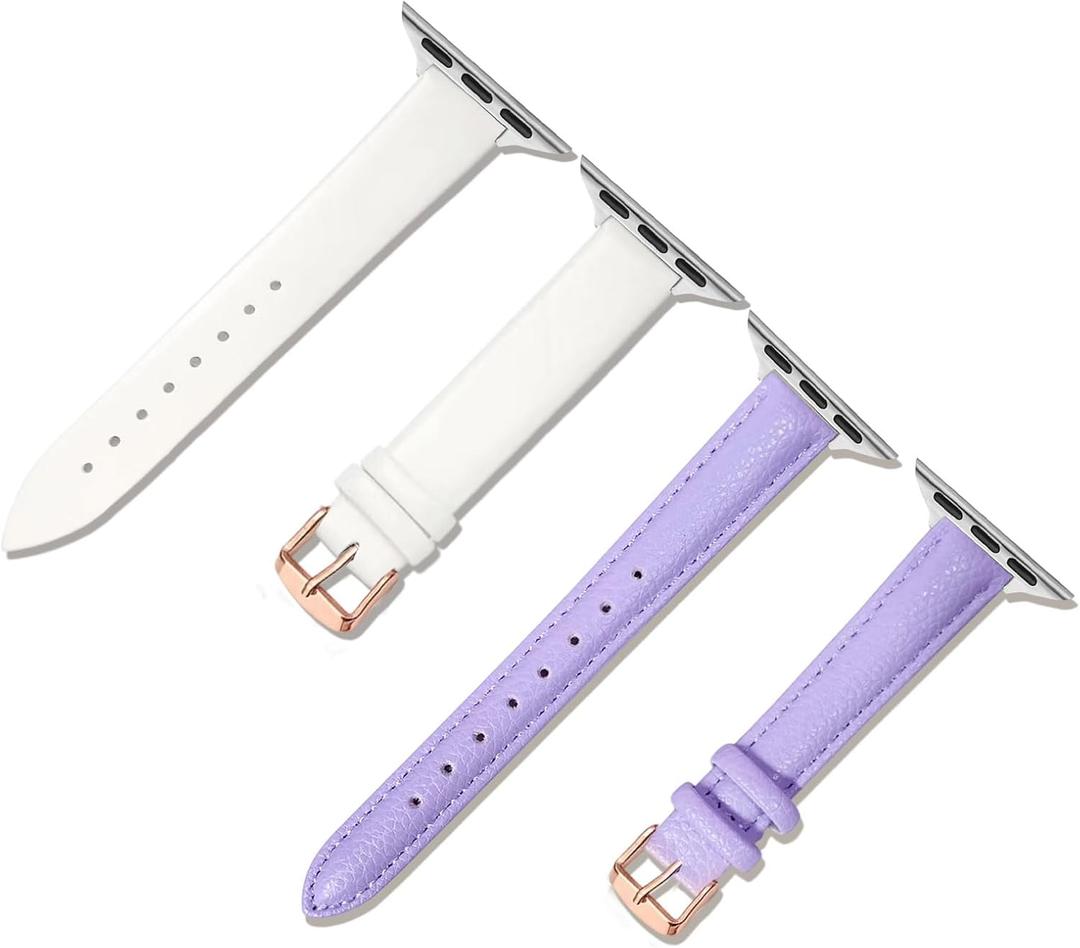 3 x Color-Changing Outdoor Smart UV-Sensing Sports Band (White to Pink) (44/45/46/49/42mm(Series 3 2 1))