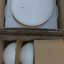 EWFEN Plates and Bowls Sets, 12 Pieces Ceramic Dinnerware Set for 4, Stoneware Dishware Dishes Set, Scratch Resistant Dishes Set, Dishwasher & Microwave Safe, White