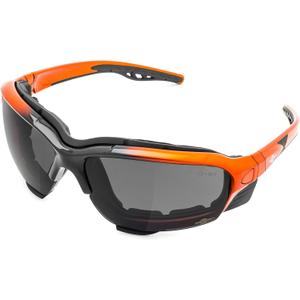 ToolFreak Recka Safety Glasses and Goggles Combo, Rated to ANSI z87.1-2015, Accessories Included (Dark Smoke Tinted)