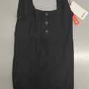 Popilush Bodysuits for Women Tummy Control Henley Going Out Outfits Shirts Body Suits Thong Button Down Tank Tops, XS-S