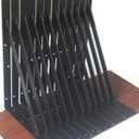 24 Pack L14 x H 10" Black Heavy Duty Shelf Brackets with Screws Metal Shelf Brackets Shelf Support Angle Brackets for Shelves L Brackets Heavy Duty Floating Shelf