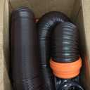 Camco RhinoFLEX 15-Ft RV Sewer Hose Kit - Features Clear Elbow Fitting w/Removable 4-in-1 Adapter - Connects to 3 Slip or 3/3.5/4 NPT Threaded Sewer Connection (39770)