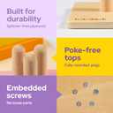 lalalark Montessori Toys for 1 2 3 Year Old, Wooden Sorting & Stacking Toys with 5 Theme Cards, Educational & Learning Sensory Sorter Toys for ToddlersBoys Girls Easter Valentine Birthday Gifts