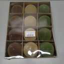 12 Pcs Velvet Christmas Balls Flocked Christmas Tree Hanging Ornaments Shatterproof Plastic Hanging Balls Decorations for Xmas Tree Party Home Holiday Decor (Brown, Green, Beige, 3.15 inch)