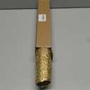 Gold Round Placemats for Dinner Table Set of 6 Metallic Hollow Out Line Circle Table Mats Vinyl Place Mats for Dinning Decor Wedding Accent Centerpiece