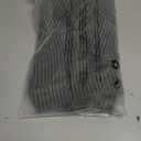 Women Striped Fitted Button Down Shirts Bell Long Sleeve Shirt Office Work Blouse Tops Medium