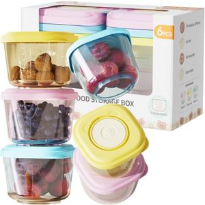 Tasttin Baby Food Containers - 5 oz Food and Snack Storage Jars with Sealing Lids, Safe and Durable, Freezer, Microwave and Dishwasher Safe