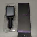 LISEN Retractable Car Charger, 69W Cars Adapter USB C Fast Charger for iPhone 17 Pro Max 16, Car Accessories for Valentines Day Gifts for him Her Birthday Gifts for Men Women 2026 Tech Gadgets for Men (31.5 Inch, Grey)