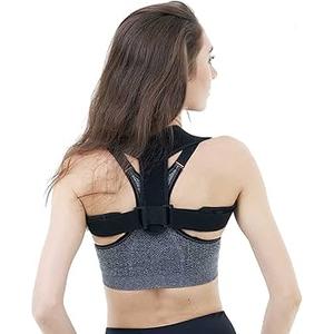 HLOES Posture Corrector for Women and Men, Adjustable Upper Back Brace, Breathable Back Support straightener, Providing Pain Relief from Lumbar, Neck, Shoulder, and Clavicle, Back