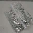 Striped Button Down Shirt Women Black and White Oversize Button Down Shirts Smocked Boyfriend Plus Size Blouse Ruffle Casual Tops with Pocket Black and White 3XL