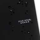 Five Star Spiral Notebook + Study App, 5 Subject, College Ruled Paper, 8-1/2" x 11", 200 Sheets, Fights Ink Bleed, Water Resistant Cover, Black (72081)