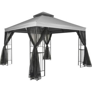Garden Winds Replacement Canopy for Mainstays 2020 Easy Assembly Gazebo - Riplock 350 (Slate Gray)