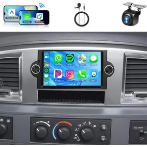 2+64G Car Radio Stereo for Dodge Ram 1500/2500/3500 (06-08),Dodge Durango (05-2008),Chrysler 300 Touring/300C/300M (05-07),Jeep Grand Cherokee (05-09) WiFi Wireless Carplay Android Auto,6.2
