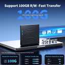 Wbacon 7 in 1 External Blu Ray Drive, Support 100G Disc R/W Portable Blu Ray Player with USB 3.0 Type-C, CD DVD Burner 3D Blu Ray with SD/TF Port, Blu Ray Burner Compatible with Windows Laptop Desktop