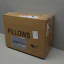 puredown Goose Feathers and Down Pillow for Sleeping Hotel Collection Bed Pillows, Gusseted, Queen, Set of 2 (Gusseted Style 1)