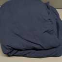 Bedsure Navy Blue Duvet Cover King Size - 3 Pieces Prewashed Cotton-Like Polyester Soft Bedding Set, Includes 1 Duvet Cover 104x90 Inches with Zipper Closure & 2 Pillow Shams, Comforter Not Included